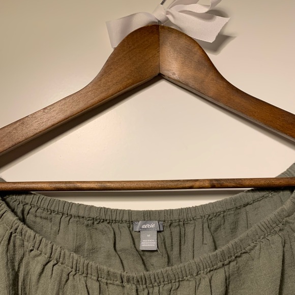 Aerie Linen Crop Top - Picture 2 of 3